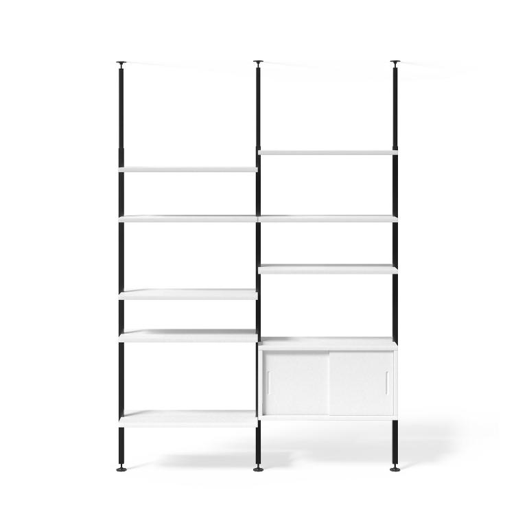 Teleskopregal schwarz | 2er Regal Kombinationen, johann‘s, Regal, Wohnmöbel