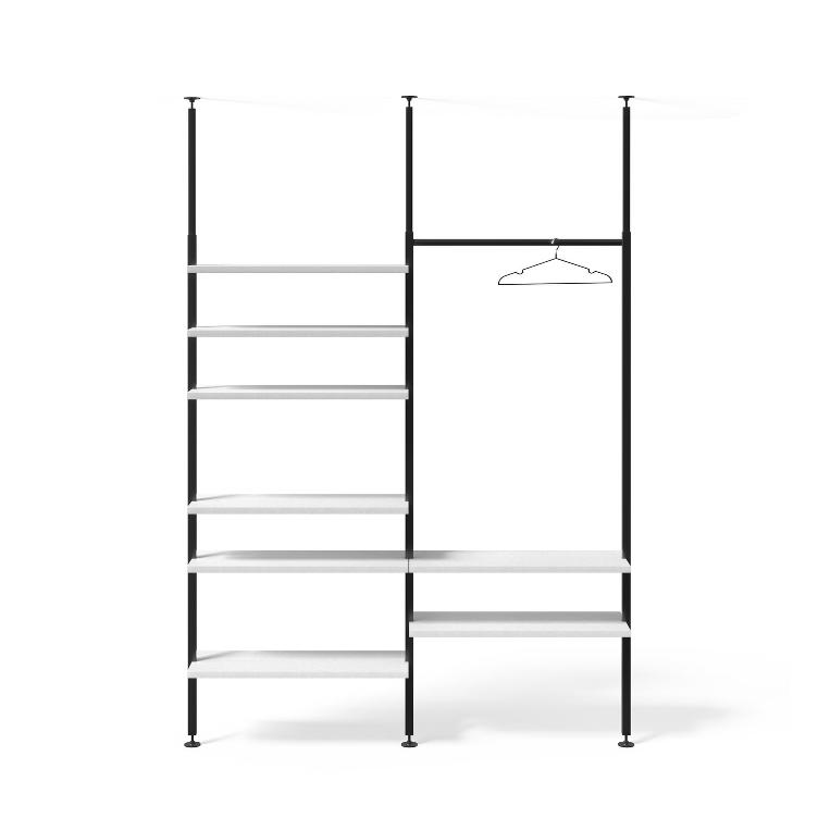 Teleskopregal schwarz | 2er Regal Kombinationen, johann‘s, Regal, Wohnmöbel