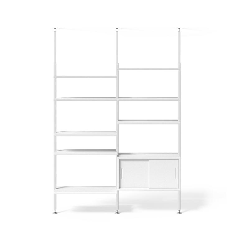 Teleskopregal weiss | 2er Regal Kombinationen, johann‘s, Regal, Wohnmöbel