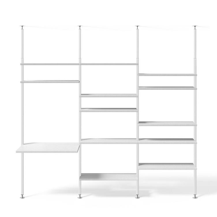 Teleskopregal weiss | 3er Regal Kombinationen, johann‘s, Regal, Wohnmöbel