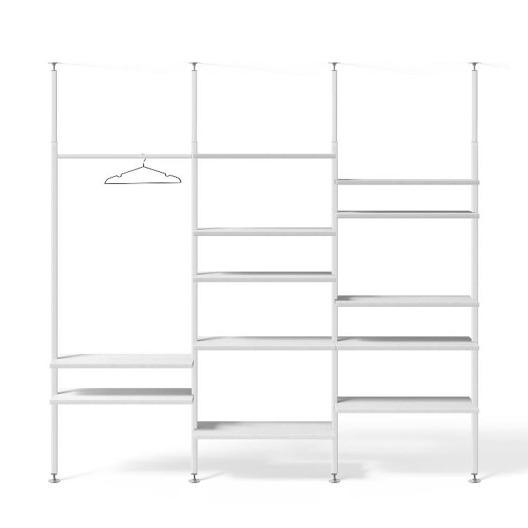 Teleskopregal weiss | 3er Regal Kombinationen, johann‘s, Regal, Wohnmöbel