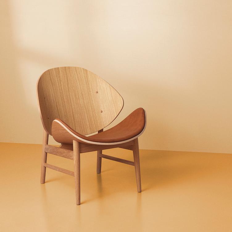 The Orange Chair von Hans Olsen | Holz gepolstert - 14
