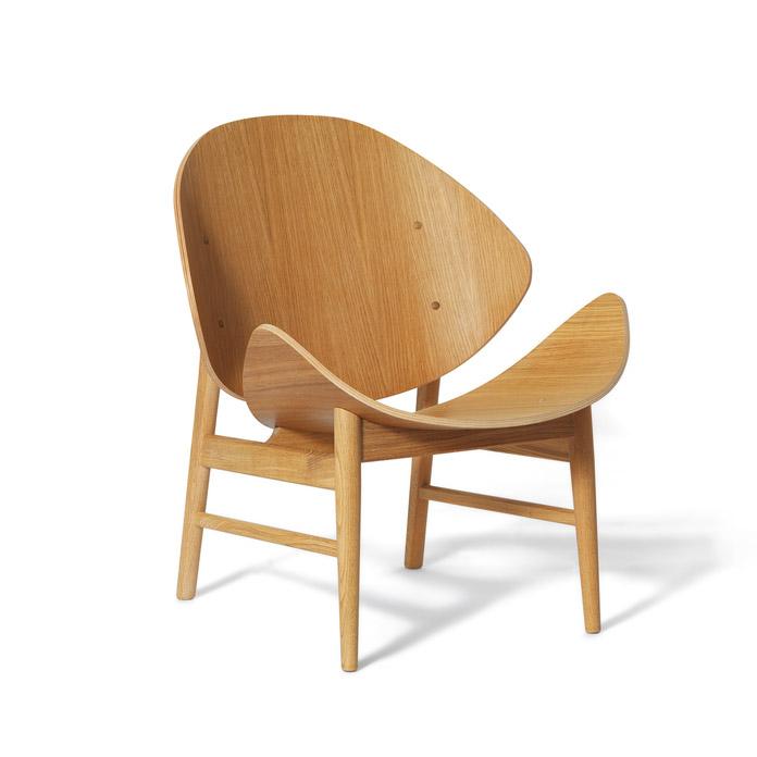 The Orange Chair von Hans Olsen | Holz, Warm Nordic, Hans Olsen, Sessel, Wohnmöbel