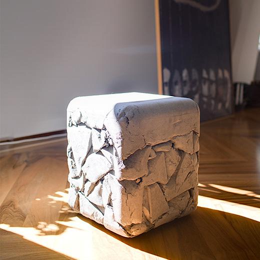 Trash Cube Hocker von Eternit, Eternit, Hocker, Wohnmöbel, Hocker, Gartenmöbel