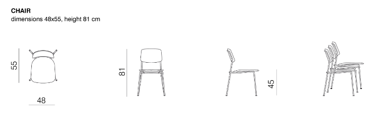 Unstrain Stuhl von Prostoria, Prostoria, Stuhl, Wohnmöbel