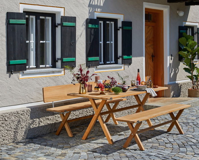 Weishäupl Cross Sitzbank | Länge 140 und 180 cm, Weishäupl, Sitzbank, Gartenmöbel