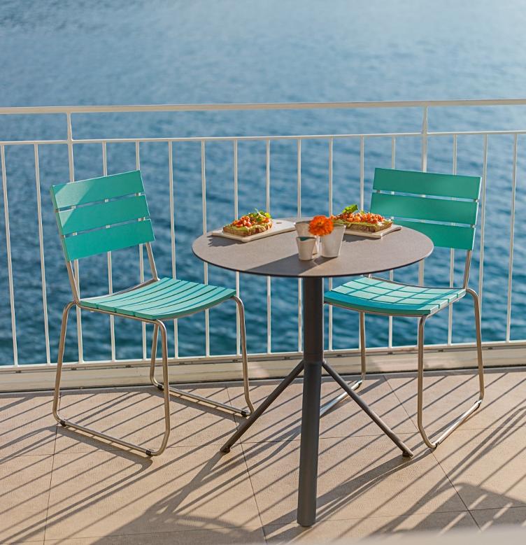 Weishäupl Trio Bistrotisch | H73 cm, Ø 60/65 cm, Weishäupl, Tisch, Gartenmöbel