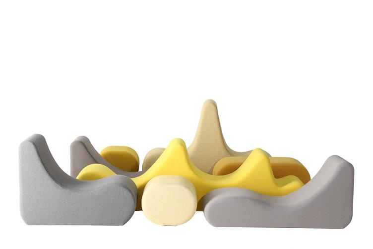 Welle 2 von Verner Panton für Verpan, Verpan, Verner Panton, Sessel, Wohnmöbel, Bett + Liege, Wohnmöbel, Sofa, Wohnmöbel