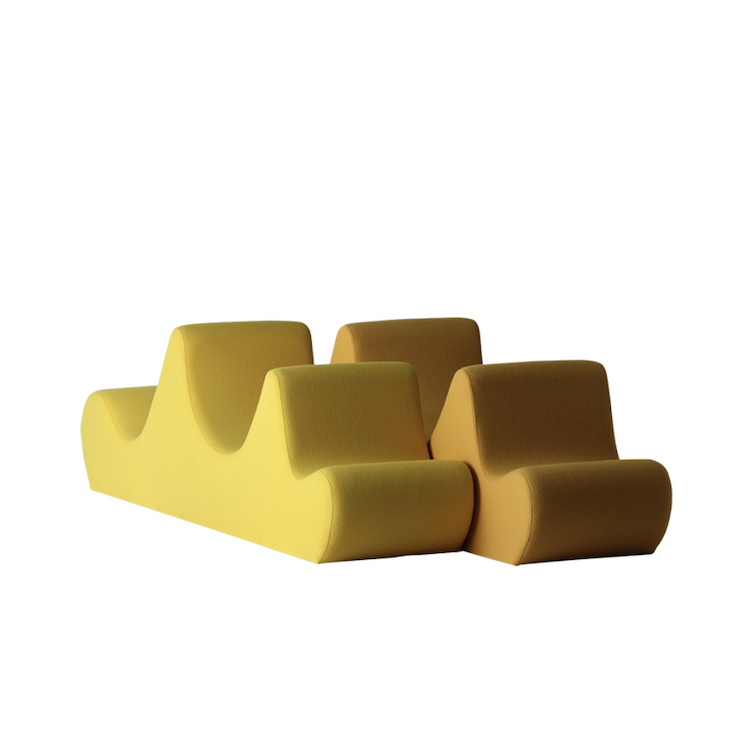 Welle 3 von Verner Panton für Verpan, Verpan, Verner Panton, Sessel, Wohnmöbel, Bett + Liege, Wohnmöbel, Sofa, Wohnmöbel