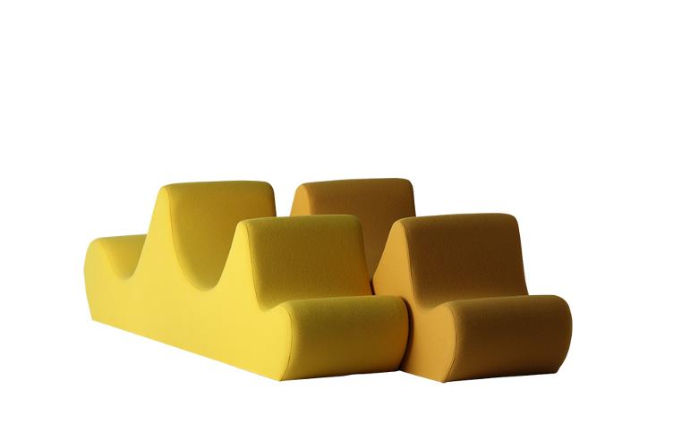 Welle 3 von Verner Panton für Verpan, Verpan, Verner Panton, Sessel, Wohnmöbel, Bett + Liege, Wohnmöbel, Sofa, Wohnmöbel