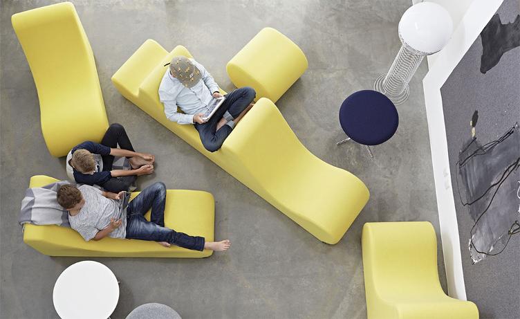 Welle 6 von Verner Panton für Verpan, Verpan, Verner Panton, Sessel, Wohnmöbel, Bett + Liege, Wohnmöbel, Sofa, Wohnmöbel
